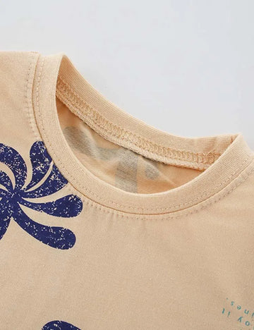 Coconut Tree Printed Holiday T-shirt - Mini Taylor